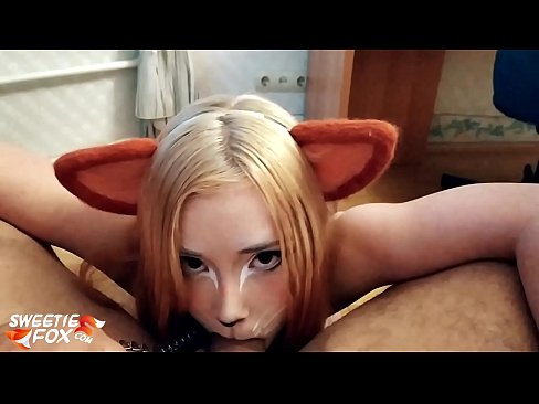 ❤️ Kitsune swallow dick agus cum ina bhéal ❤  Porn  linn ﹏